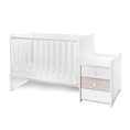 Letto MAXI PLUS NEW white+light oak /Letto per bambini+mobiletto multifunzionale/